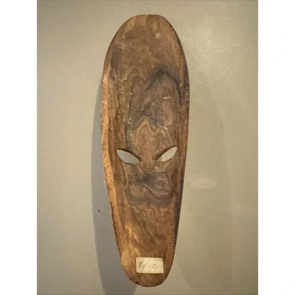 RARE Wood African or Polynesian Cultures Tribal Mask(12.5